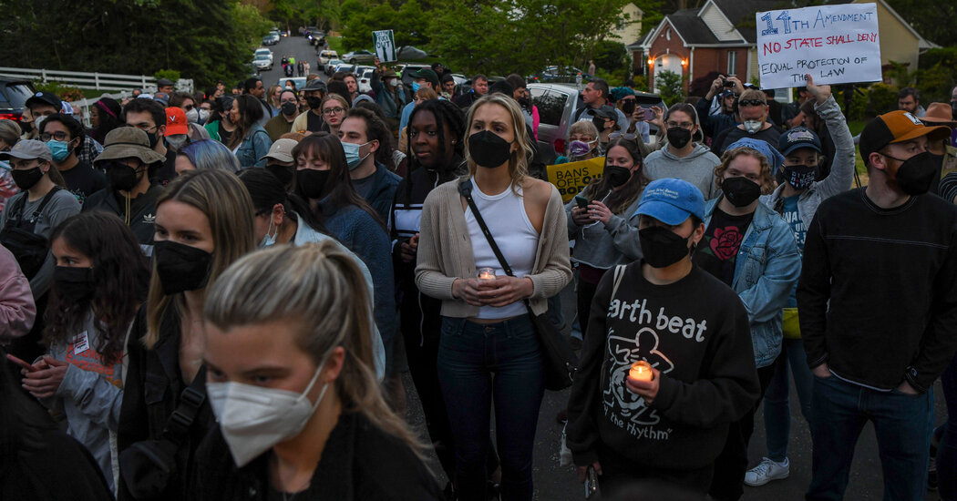 A Battle Over How to Battle Over Roe: Protests at Justices’ Homes Fuel Rancor