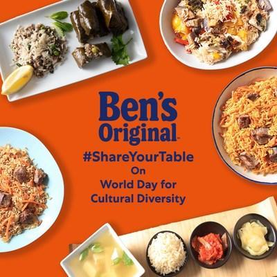 BEN’S ORIGINAL™ ASKS EVERYONE TO #SHAREYOURTABLE ON WORLD DAY FOR CULTURAL DIVERSITY FOR DIALOGUE AND DEVELOPMENT