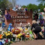 Biden visits memorial to victims of Texas school shooting