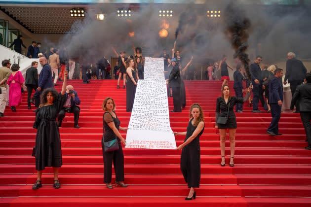 Feminist Protestors Storm Cannes Premiere of ‘Holy Spider’ With Smoke Devices