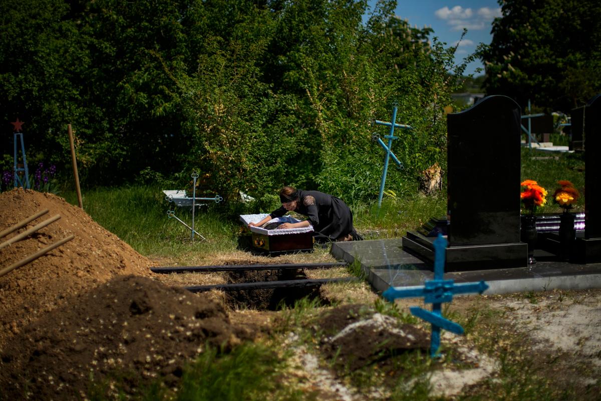 From civilian to soldier: Ukrainian army volunteer buried