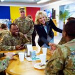 Jill Biden brings thanks, ketchup to US troops in Romania