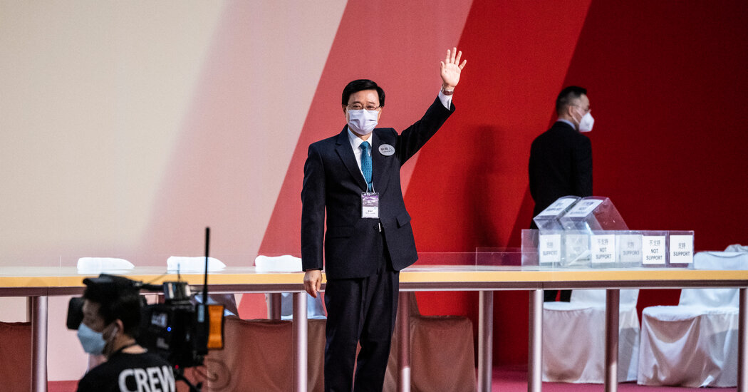 John Lee Wins Hong Kong’s Rubber-Stamp Election