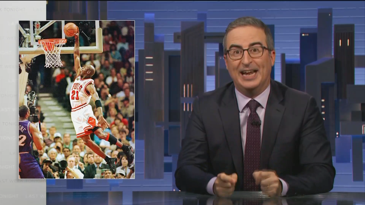 John Oliver mocks ‘single dumbest story’ about Michael Jordan being used as propaganda in Philippines