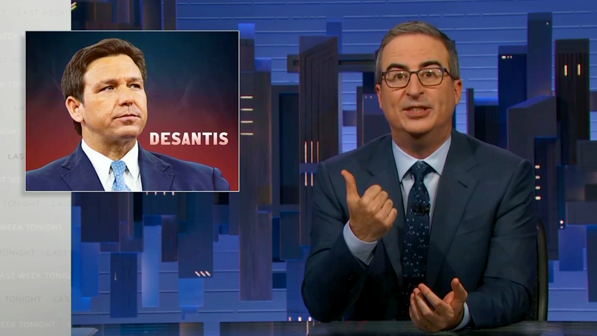 John Oliver slams ‘right-wing dips**t’ Ron DeSantis over Disney ‘stunt’