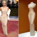 Kim Kardashian Only Wore Marilyn Monroe’s Dress Up Met Gala Stairs Before Changing Into a Replica