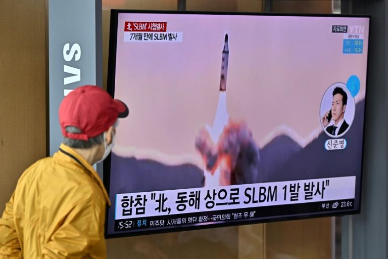 North Korea fires submarine-launched missile after US nuclear warning