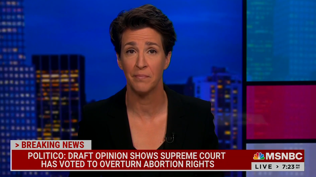 Rachel Maddow on leaked SCOTUS opinion: ‘We’re on the precipice of becoming a very different country’