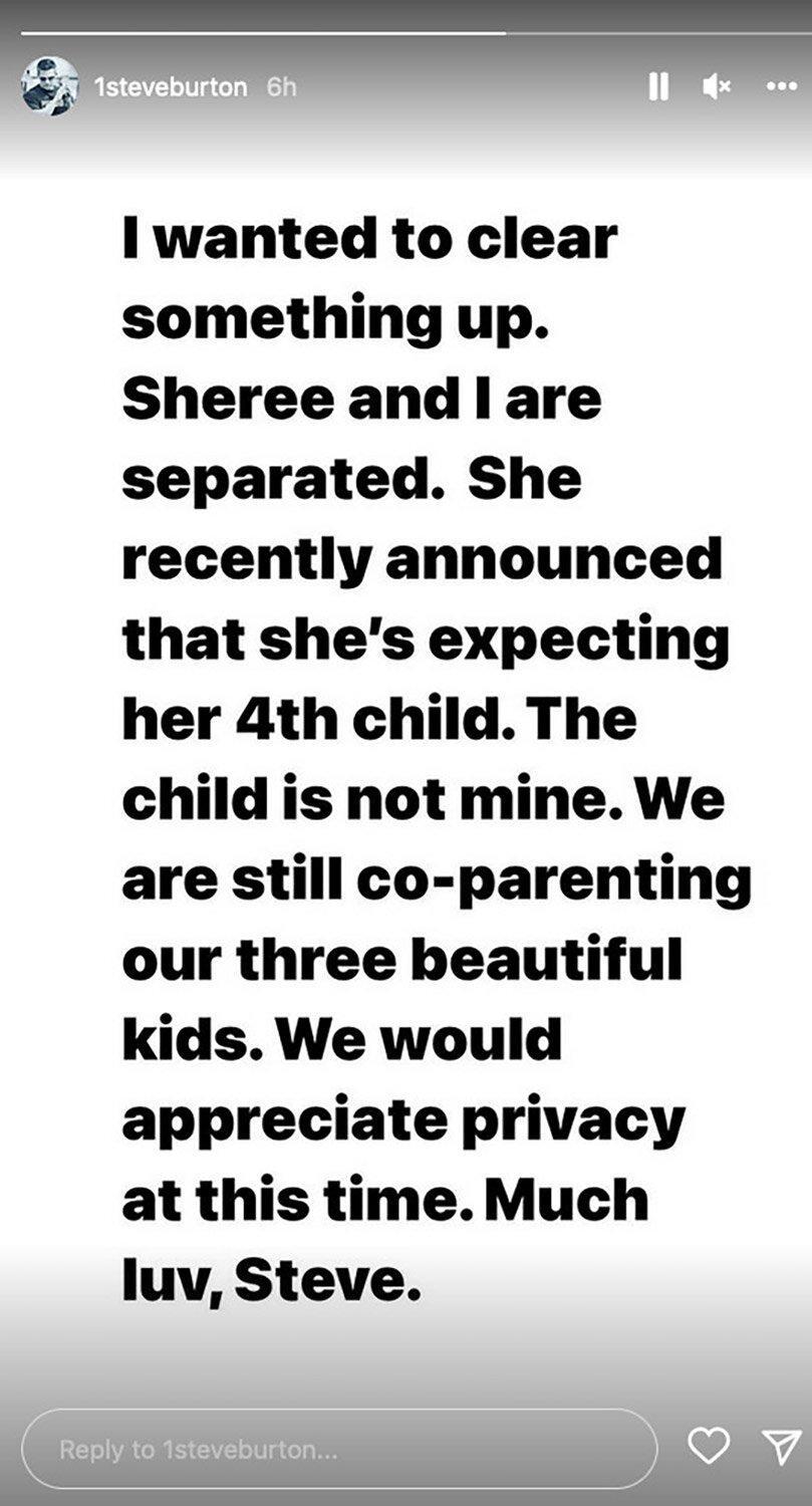 Steve Burton Announces Separation from Pregnant Wife Sheree and Says the ‘Child Is Not Mine’