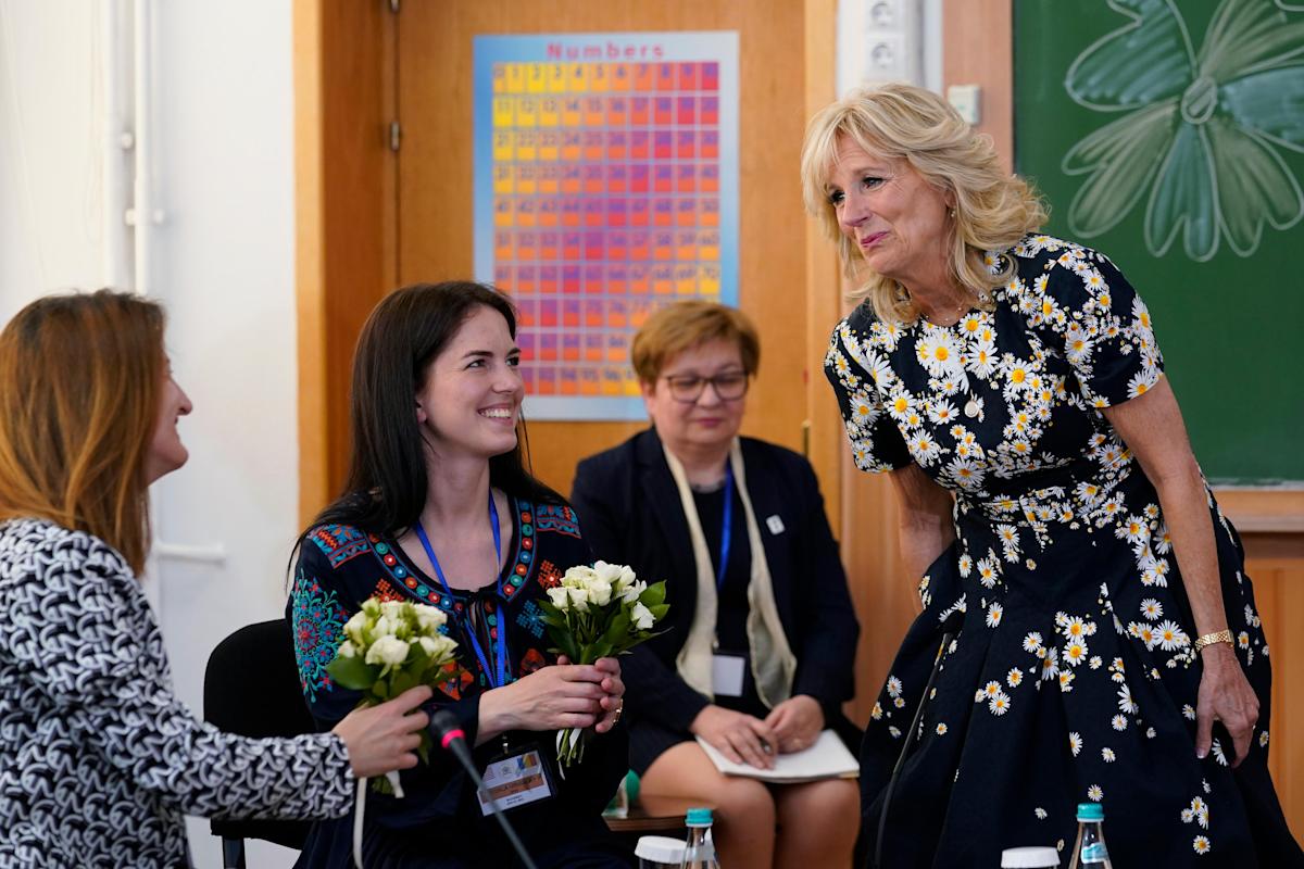 ‘This has to end:’ Jill Biden sees Ukraine moms’ heartbreak