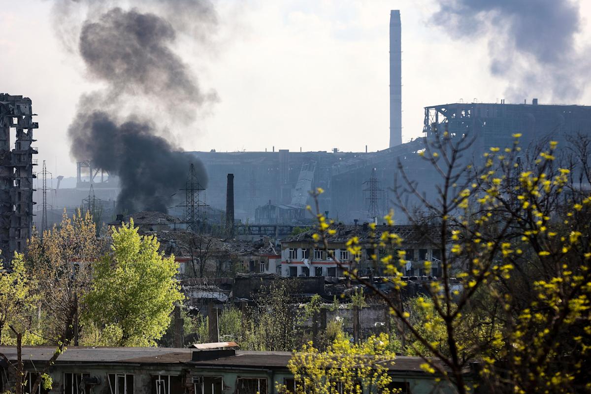 Ukraine repels Russian attacks; Mariupol plant battle rages