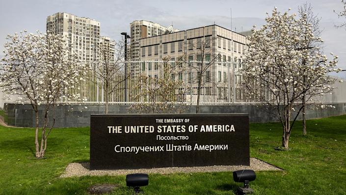 US embassy in Kyiv, Ukraine, could be guarded by American troops, Pentagon sources say