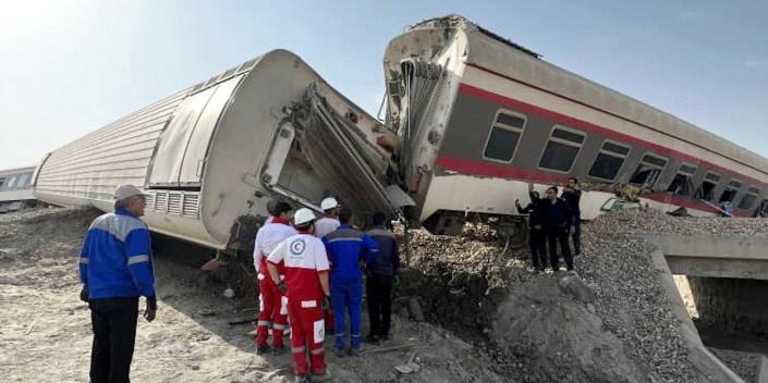 At least 17 dead after passenger train derails in Iran