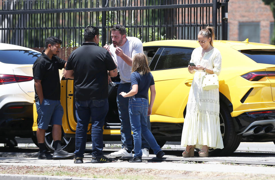 Ben Affleck’s 10-year-old son reverses pricey Lamborghini into parked BMW