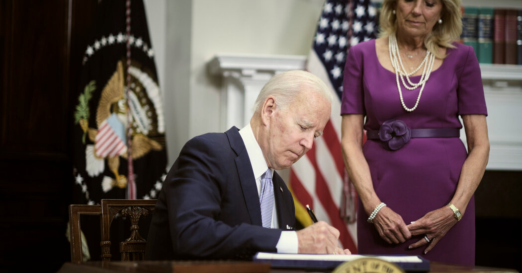 Biden Signs Gun Bill Into Law, Ending Years of Stalemate