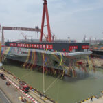 China launches high-tech aircraft carrier in naval milestone