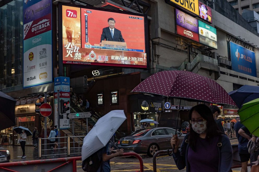 China’s president returns to Hong Kong for 25th anniversary of British handover