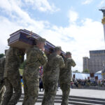 In Ukraine, funeral for activist killed and mourned in war