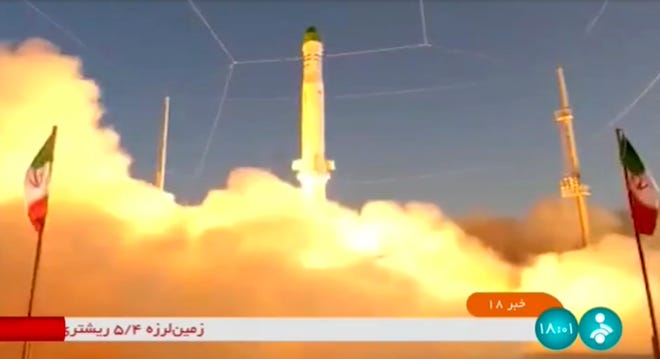 Iran launches rocket into space as nuclear talks to resume in Persian Gulf