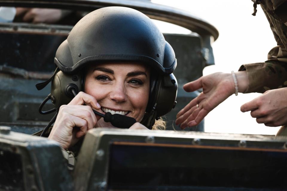 Kate Middleton Wears Full Military Gear as She Visits Armed Forces Training Academy