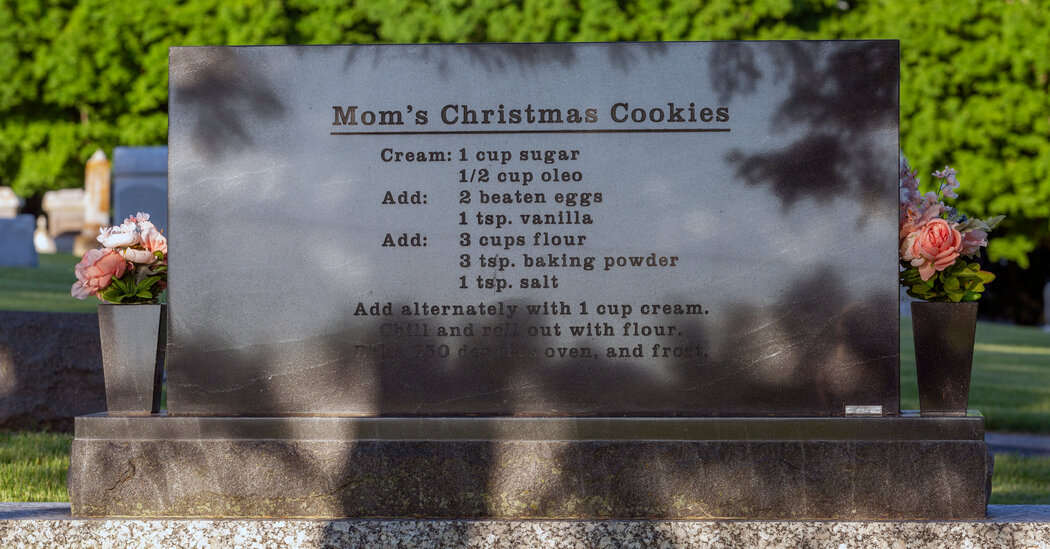 Recipes Etched on Gravestone for All Eternity