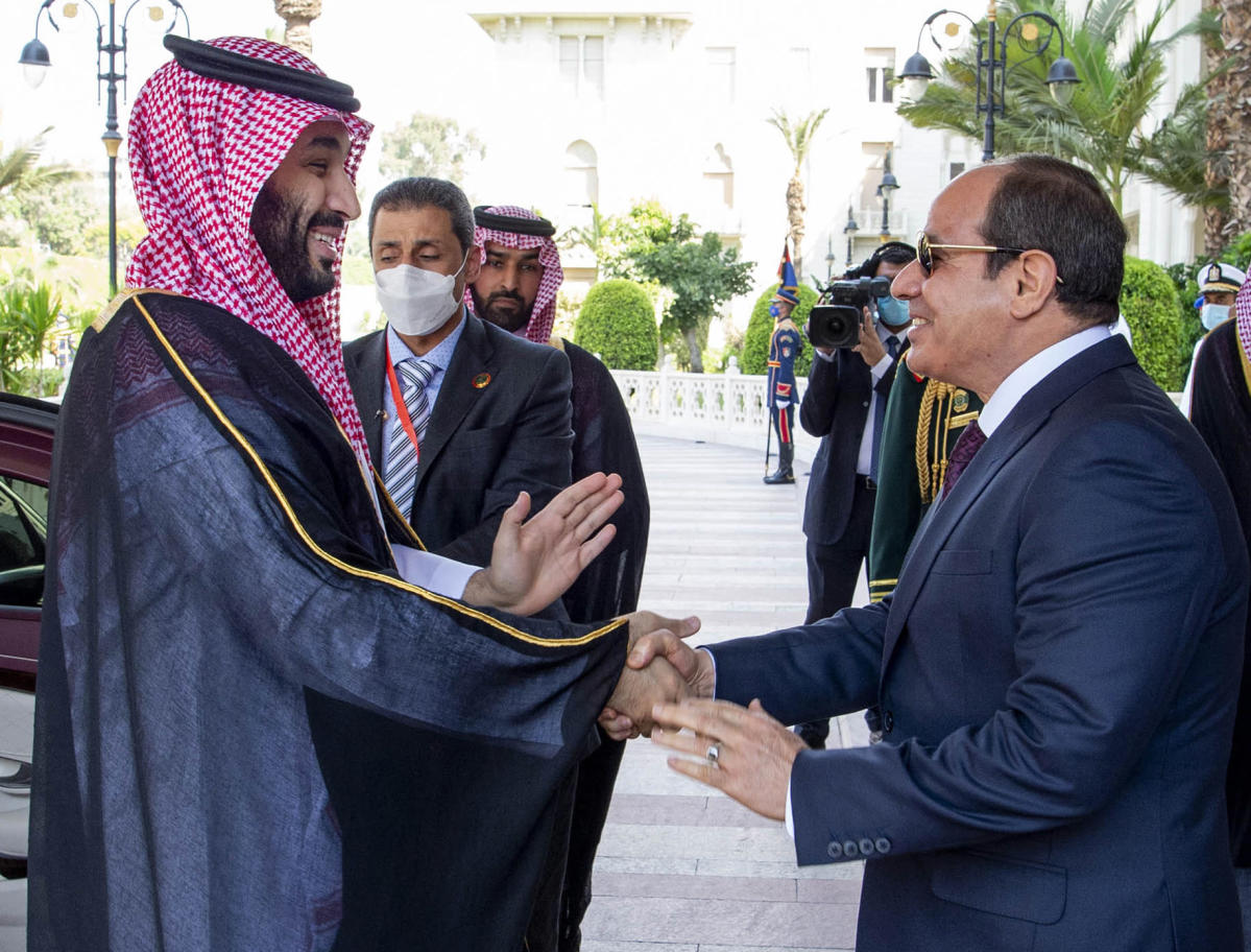 Saudi crown prince concludes Egypt visit, heads to Jordan