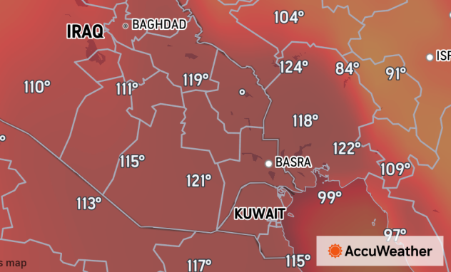 Scorching Middle East heat produces 126-degree temperature in Iran