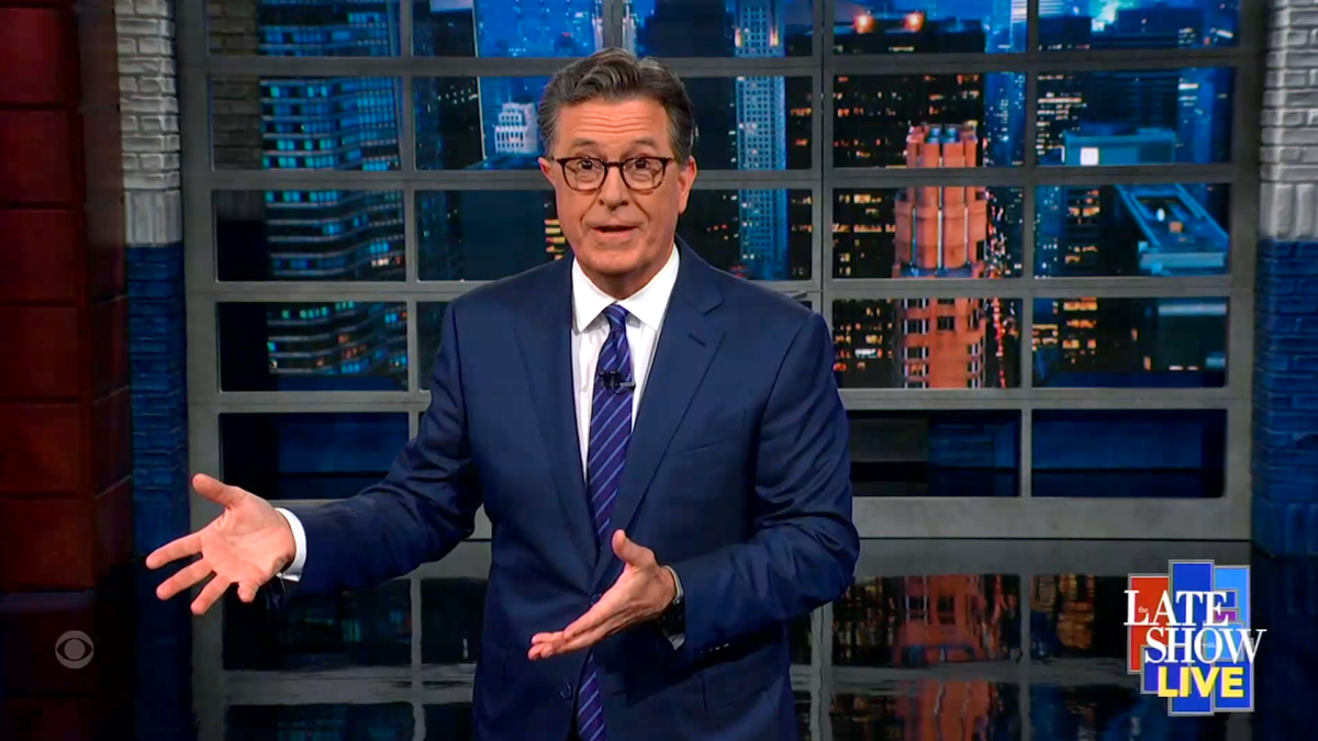 Stephen Colbert claims Fox News went ad-free to keep viewers from ‘accidentally learning information’