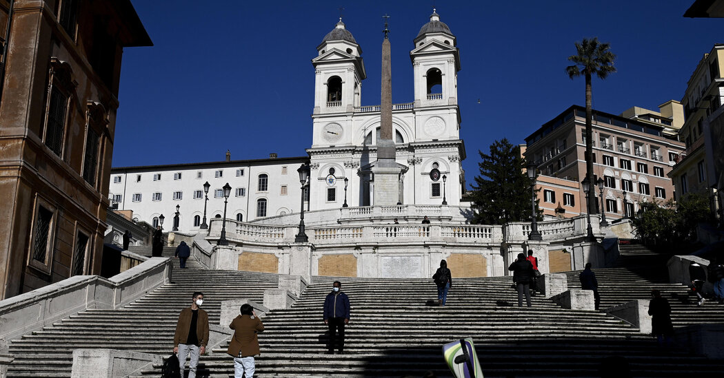 Tourist Damages Rome’s Spanish Steps by Pushing a Scooter Down Them