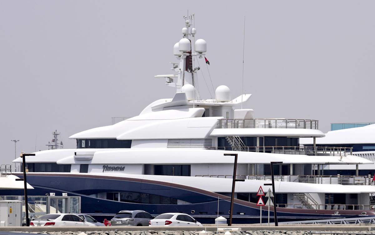 Yacht of wealthiest Russian oligarch docked in haven Dubai