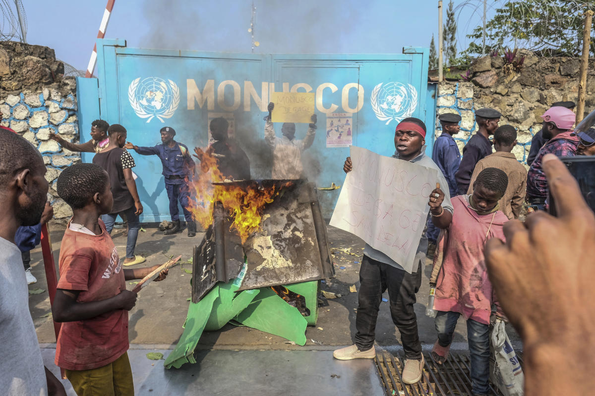 5 killed, 50 injured in anti-UN protests in Congo’s east