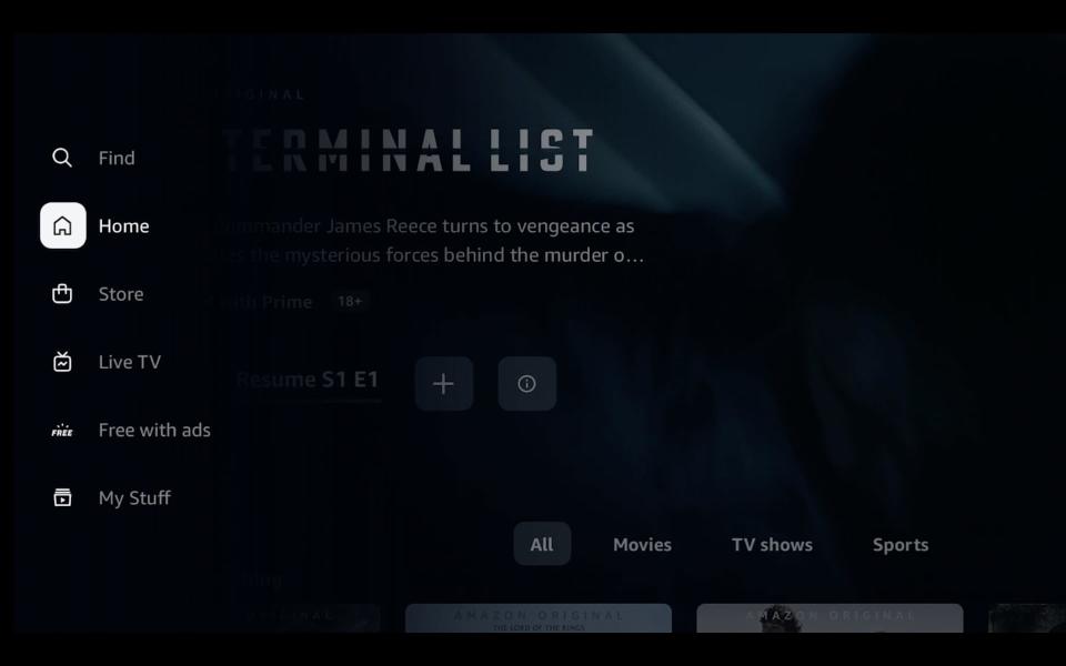 Amazon refreshes Prime Video design with icon-based navigation and a dedicated sports tab