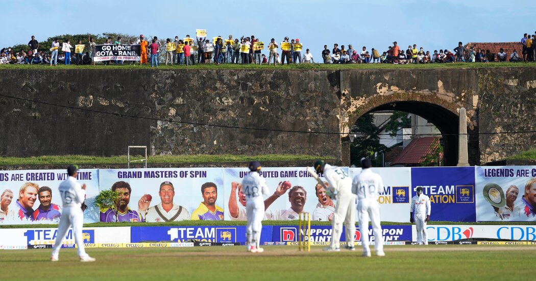 Amid Sri Lanka’s Crisis, Cricket Carries On