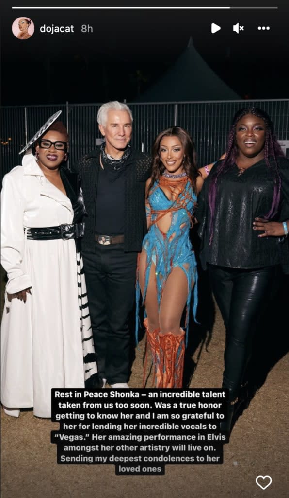 Baz Luhrmann and Doja Cat Pay Respects to ‘Elvis’ Performer Shonka Dukureh: ‘A Special Light Went Out Today’