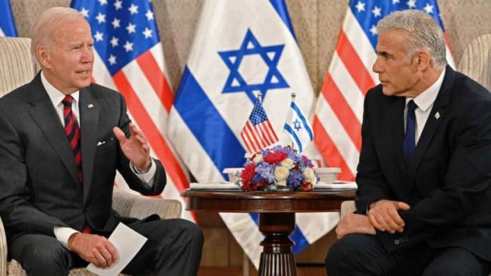 Biden and Israel’s Yair Lapid split on how to deal with Iran