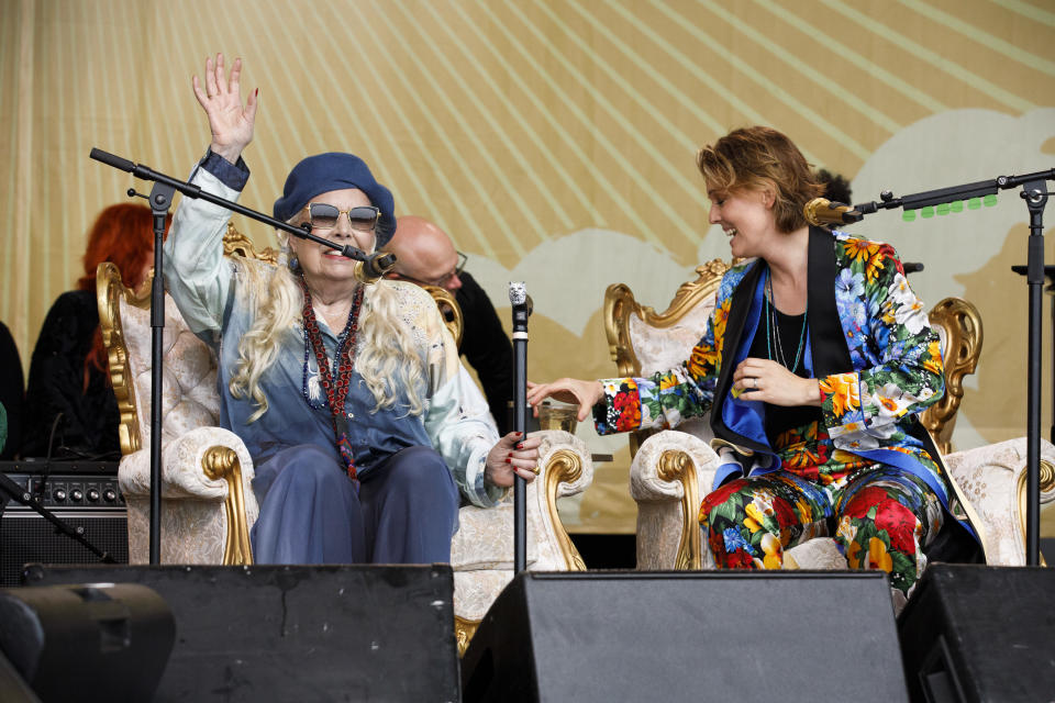 Brandi Carlile explains what led to Joni Mitchell’s surprise return to the stage: ‘It was incredible’