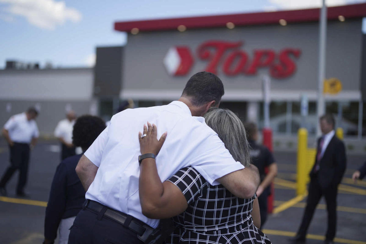 Buffalo market reopens to debate over healing, sensitivity