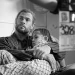 Chris Hemsworth shares adorable photos with his daughter on ‘Thor’ set 11 years apart: ‘She’s my favorite superhero’