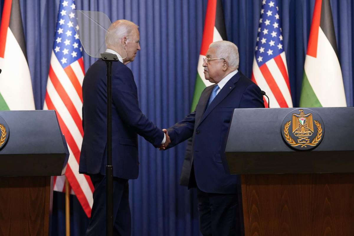 In West Bank, Biden says ‘ground is not ripe’ for peace