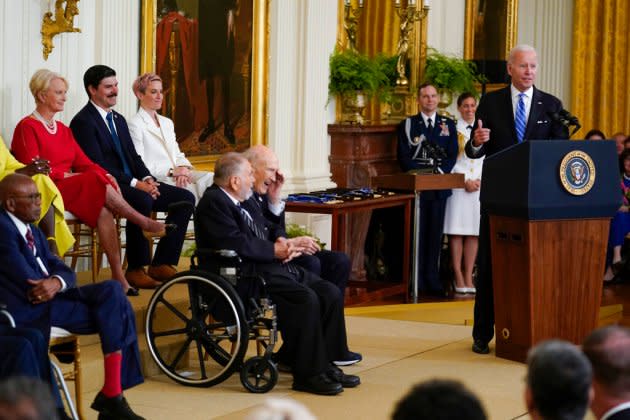 Joe Biden Awards Medal Of Freedom To 17 Americans; Denzel Washington Misses Ceremony Due To Positive Covid Test Result