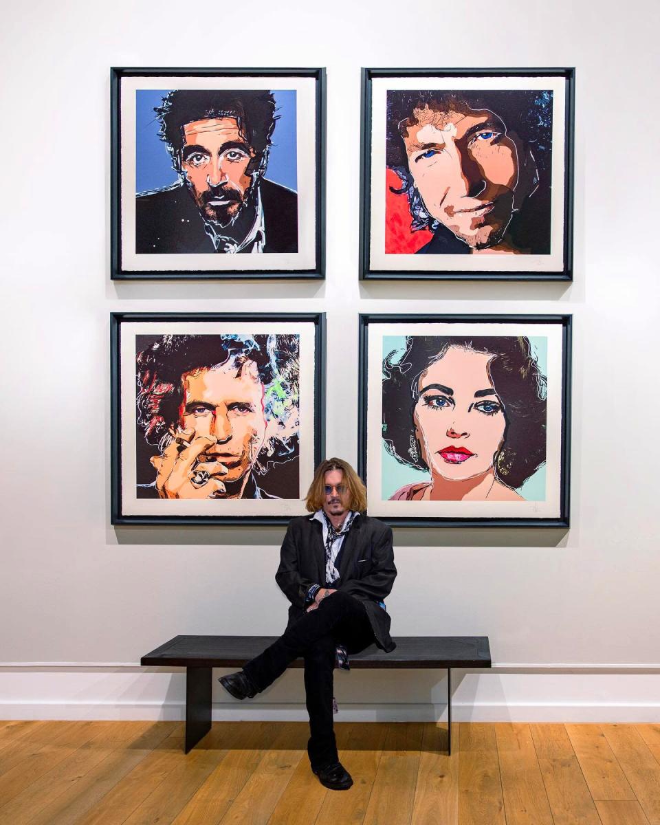 Johnny Depp Makes Over .6 Million After Debut Art Collection Sells Out in Hours