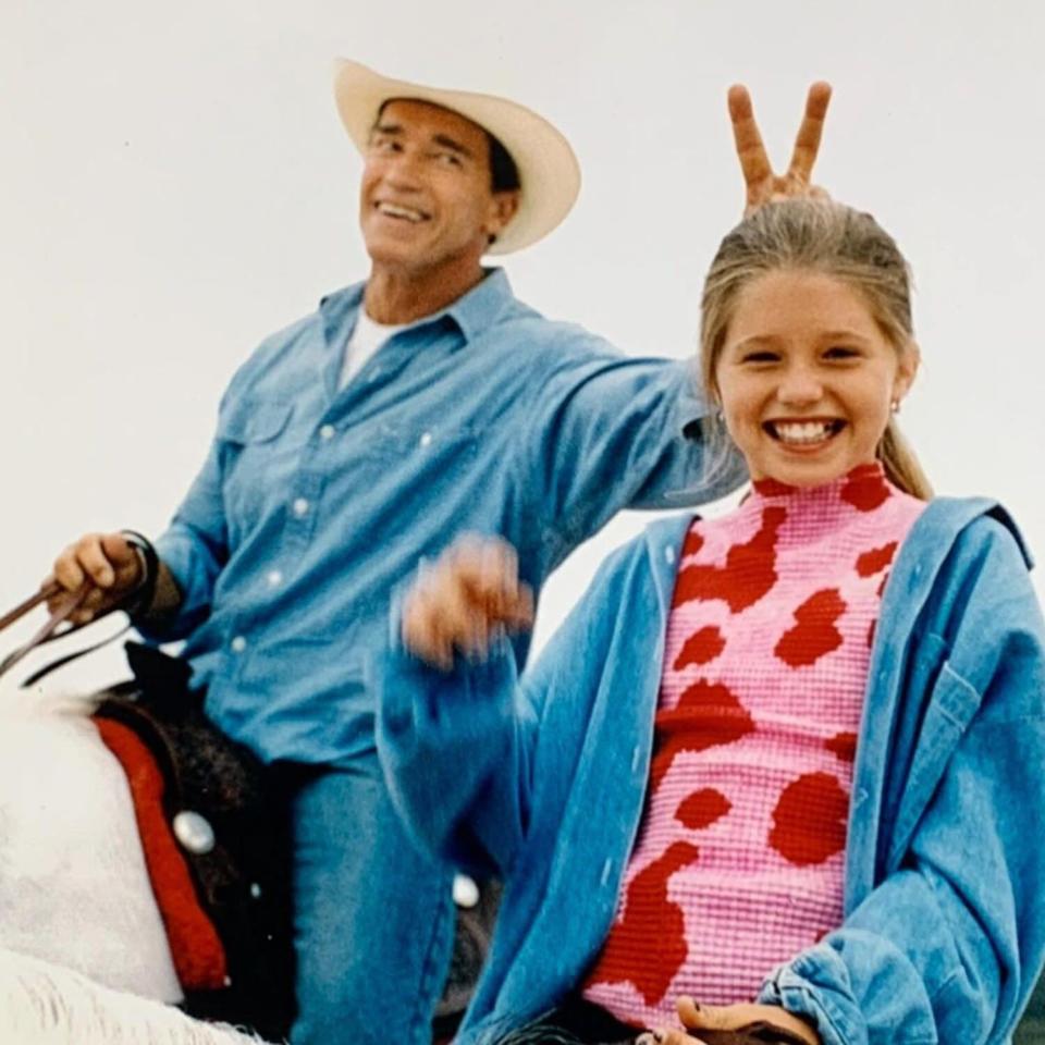 Katherine Schwarzenegger Posts Childhood Pics in Birthday Tribute to Dad Arnold: ‘We Love You!’