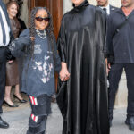 Kim Kardashian wears infamous pant-boots to walk in Balenciaga show at Paris Fashion Week