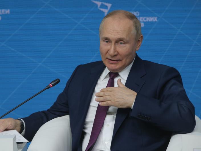 Kremlin propagandist bizarrely claims Putin is so popular he would beat Biden in a US presidential election, report says