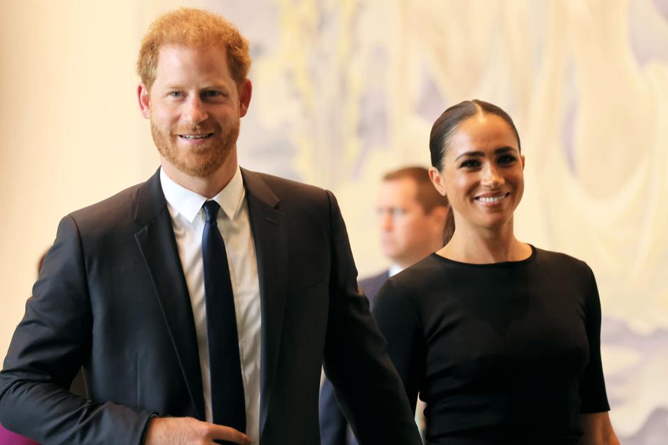 Meghan Markle and Prince Harry Arrive Hand-in-Hand at the UN for Nelson Mandela Day