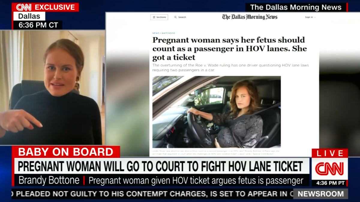 Pregnant Texas woman fighting HOV citation claims officer told her she’d win if she fought ticket