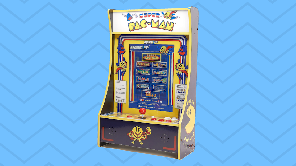 Score! Take a trip back to the ’80s with this mini-arcade Pac-Man game — it’s 50% off