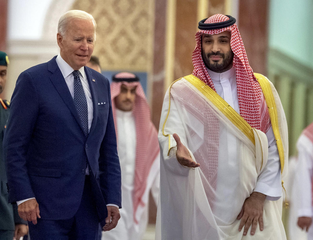 The Latest: Biden: US troops to leave strategic Saudi island