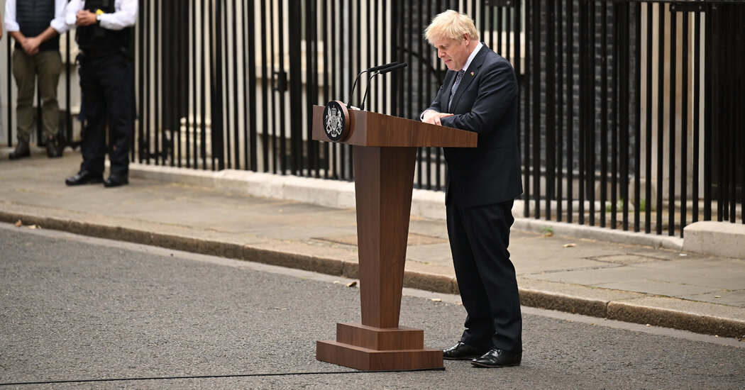 U.K. Live Updates: Boris Johnson Agrees to Resign as Prime Minister