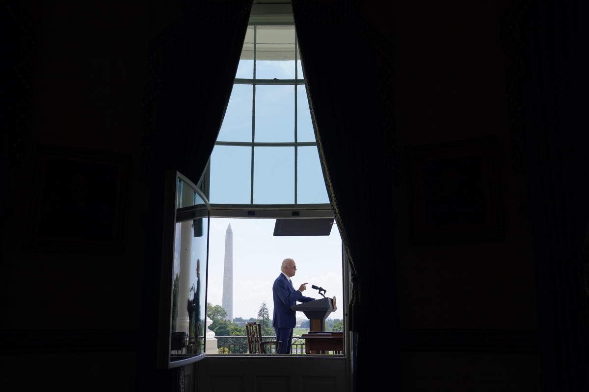 Biden steps out of the room and finds legacy-defining wins